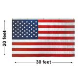 20'x30' U.S. Nylon Horizontal Banner